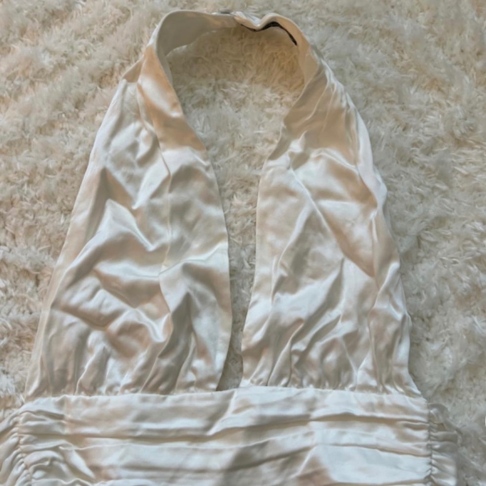 Zara satin halter top